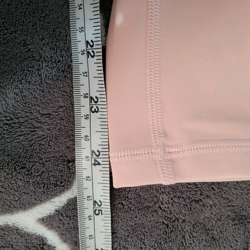 High-Waist Light Pink Leggings - Picture 6 of 8
